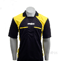 Camisa de Árbitro Zona Livre Preto e Amarelo