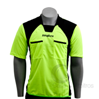 Camisa de Árbitro Zona Livre Verde e Preto