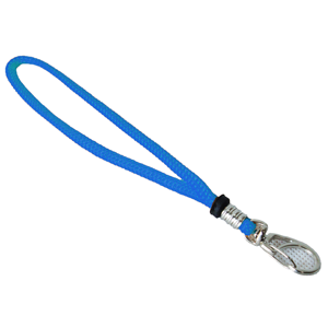 Cordão de Apito com Mosquetão Luxo Pulso Azul