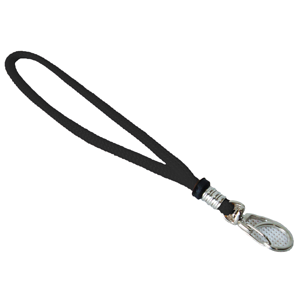 Cordão de Apito com Mosquetão Luxo Pulso Preto