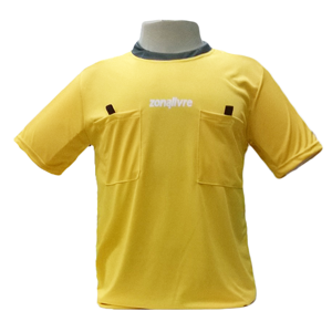 Camisa de �rbitro Zona Livre Amarela