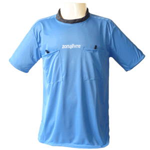 Camisa de Árbitro Zona Livre Azul Celeste