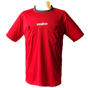 Camisa de �rbitro Zona Livre Vermelho