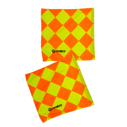 Pano Quadriculado para Bandeira de Árbitro Fluorescente - O Par